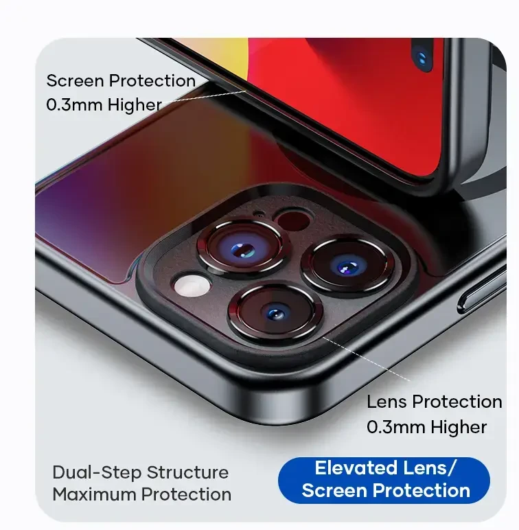 Rock Guard Touch Matte Series Magnetic dėklas skirtas Apple iPhone 15 Plus juodos spalvos
