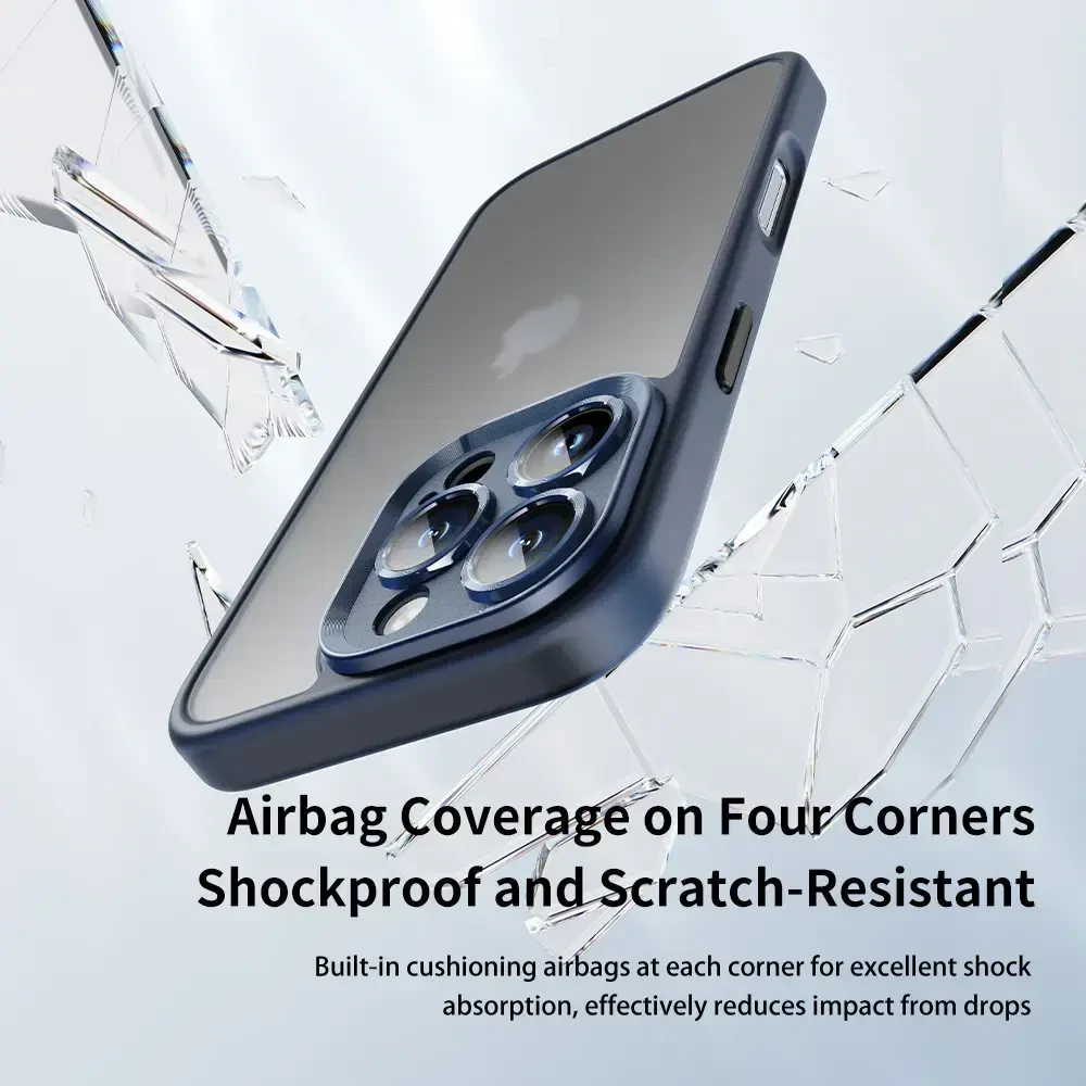 Rock Guard Touch Matte Series dėklas skirtas iPhone 16 pilkos spalvos