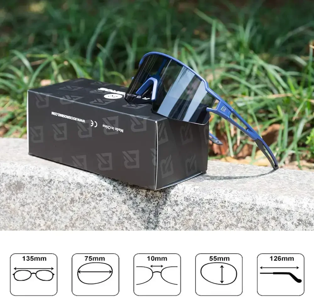 Rockbros 10174 UV400 Cycling Glasses – Mėlyna