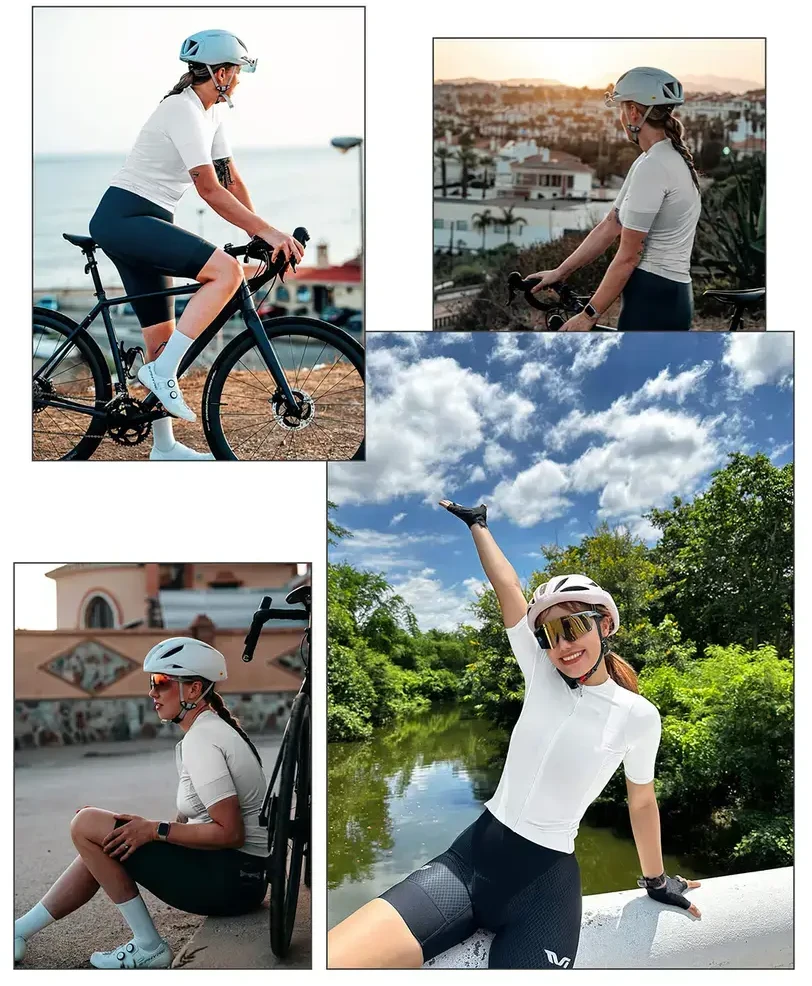 Rockbros 15210007009 TVI S Women's Cycling Jersey - Baltas