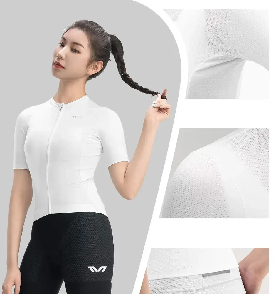 Rockbros 15210007009 TVI S Women's Cycling Jersey - Baltas