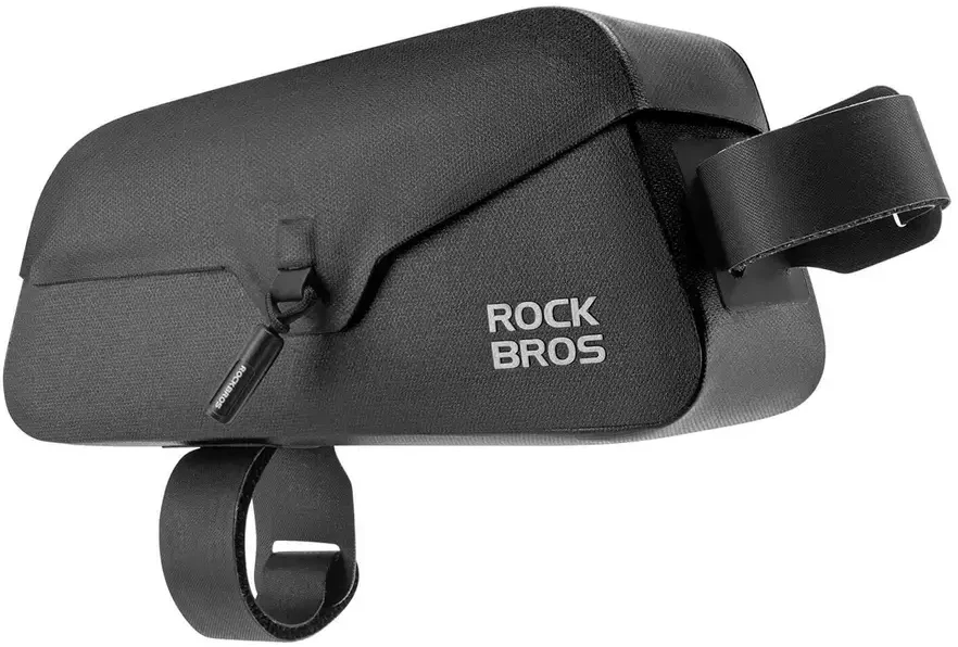 Rockbros 30120122002 Atsparus vandeniui Bicycle Frame Bag with Magnetic Closure 0.9L - Juodas