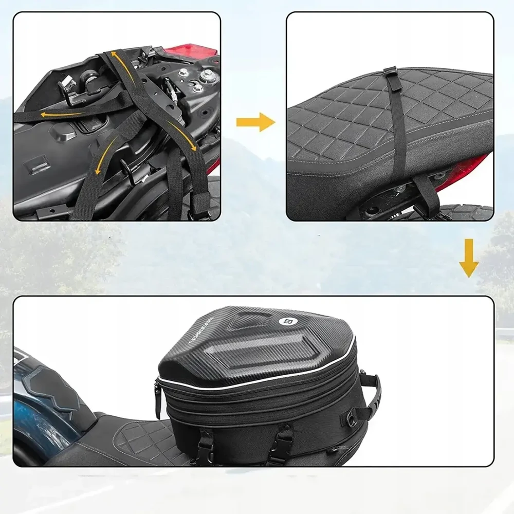 Rockbros 30140026001 motociklo bako krepšys 35 l - juodas