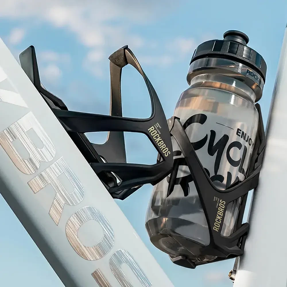 Rockbros 310013002 ROAD TO SKY Bottle Cage with Tire Lever - Juodas