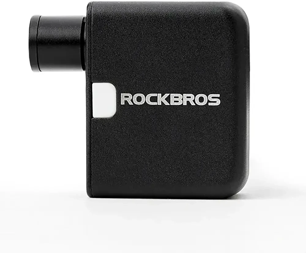 Rockbros 42320008001 mini elektrinis dviračio siurblys Schrader / Presta vožtuvams 100PSI - juodas