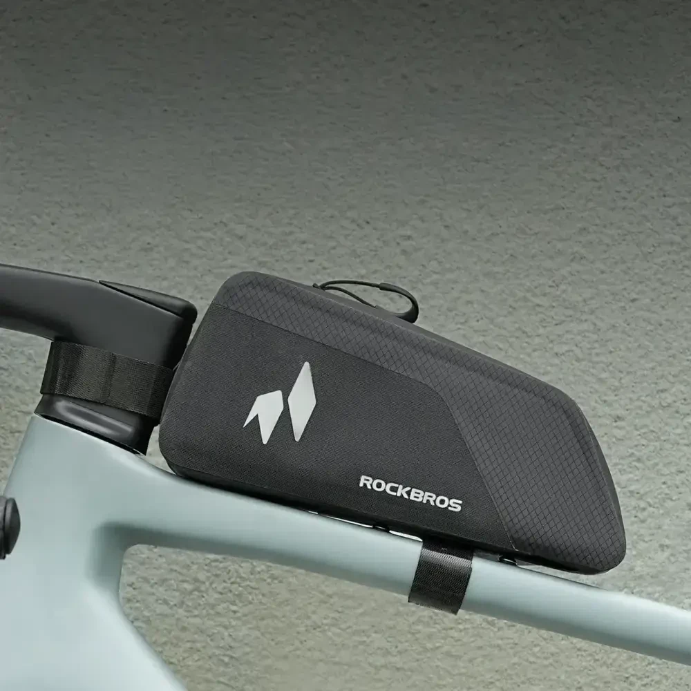 Rockbros AS-151 RideMate Atsparus vandeniui Top Tube Bag - Juodas