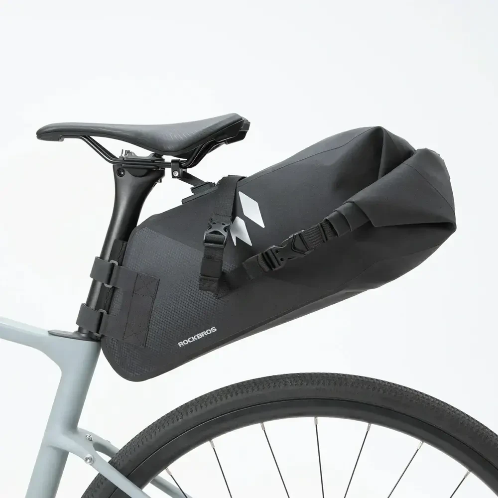 Rockbros AS-157 RideMate Atsparus vandeniui Saddle Bag - Juodas