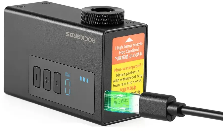Rockbros AS240 PRO belaidis siurblys 120 psi kompresorius 420mAh - juodas
