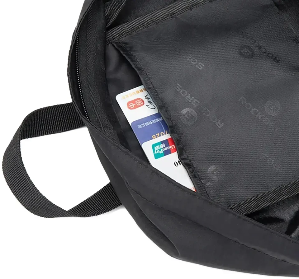 Rockbros H10-BK sports foldable backpack 18 l - juodos spalvos