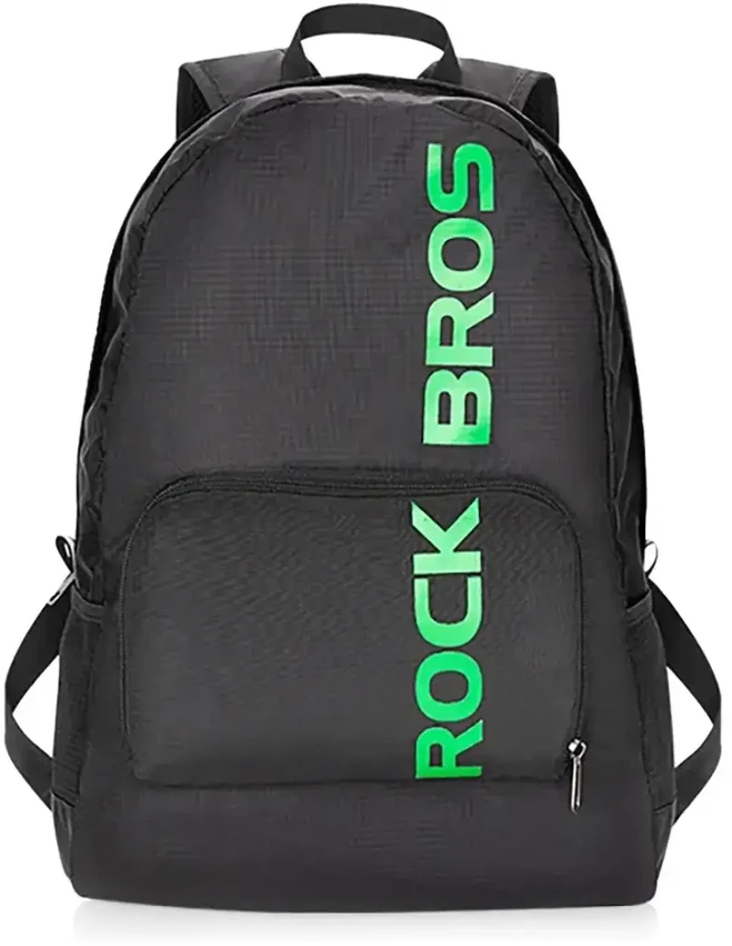 Rockbros H10-BK sports foldable backpack 18 l - juodos spalvos