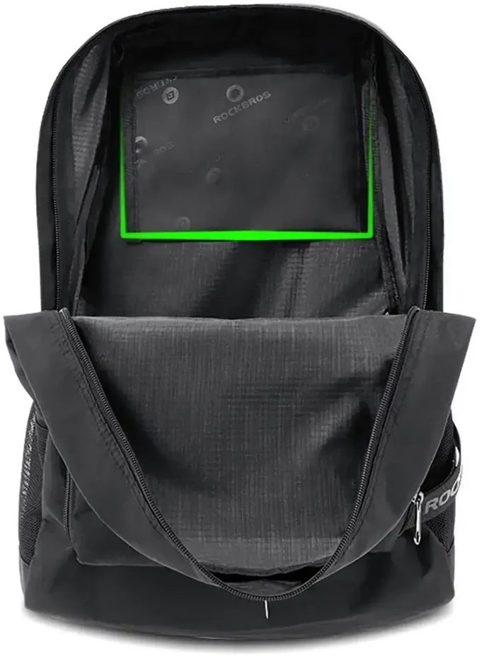 Rockbros H10-BK sports foldable backpack 18 l - juodos spalvos
