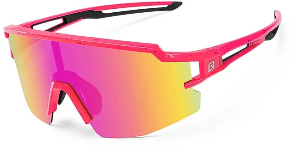 Rockbros Kids Polarized UV dviratininko akiniai – rožinės spalvos