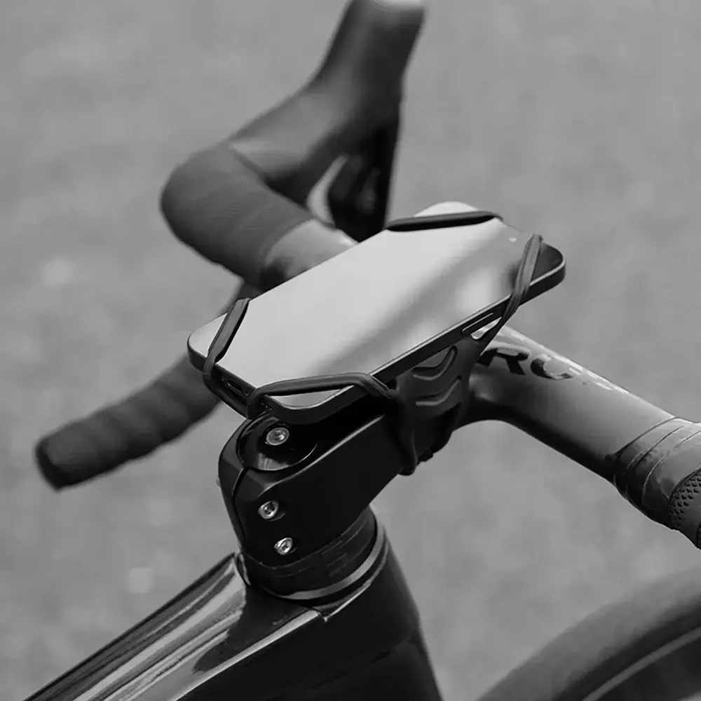 Rockbros LF24166 Silicone Bike Phone Holder 4-7" - Juodas