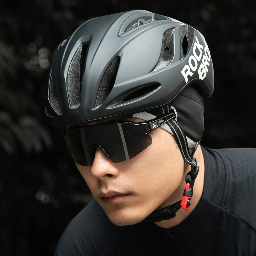 Rockbros M016 Žieminė nuo vėjo apsauganti dviratininko kepurė, dydis 54-61 cm – juoda