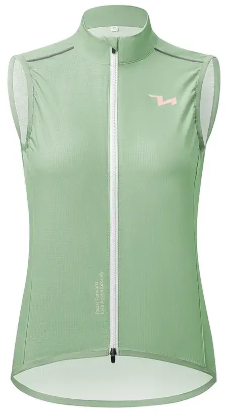 Rockbros MJ008 TVI Windproof Women's Cycling Vest M - Žalias
