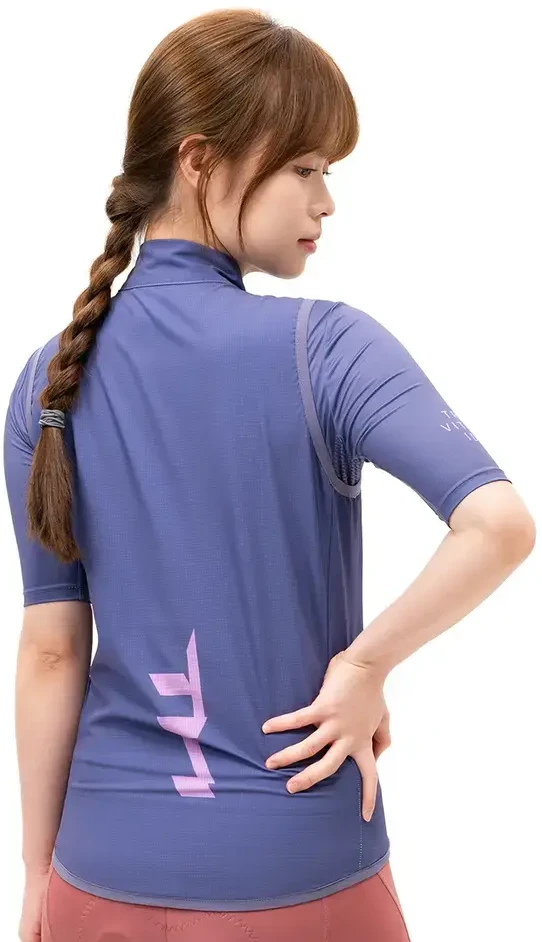 Rockbros MJ008 TVI Windproof Women's Cycling Vest L - Violetinė