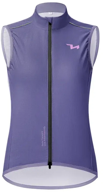 Rockbros MJ008 TVI Windproof Women's Cycling Vest L - Violetinė