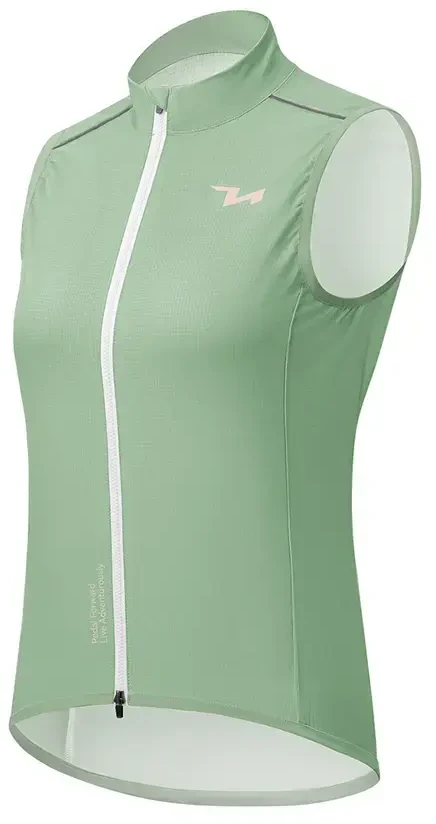 Rockbros MJ008 TVI Women's Cycling Vest Windproof Size S - Žalias