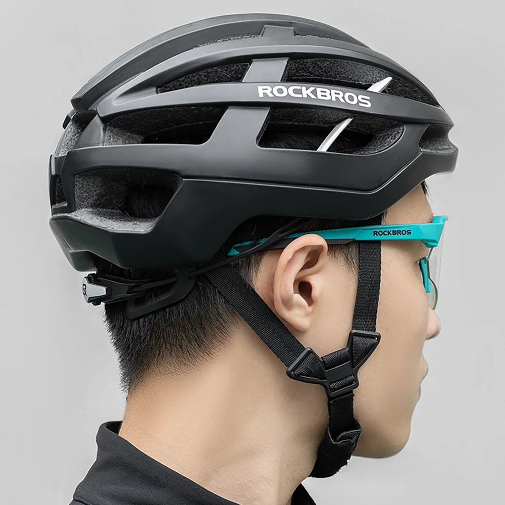 Rockbros Polarized dviratininko akiniai su UV apsauga ir Corrective Insert – pilkos spalvos