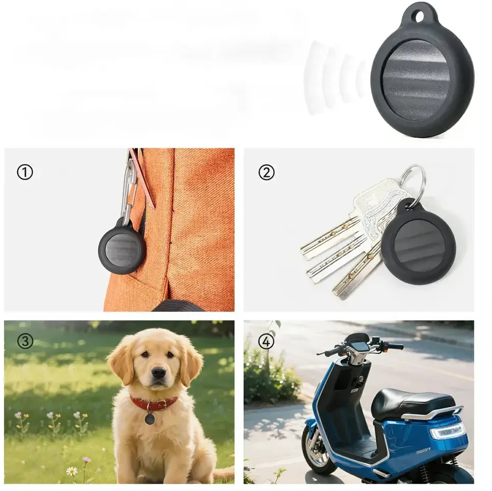 Rockbros RT1W Apple Find My Bluetooth Locator - Juodas