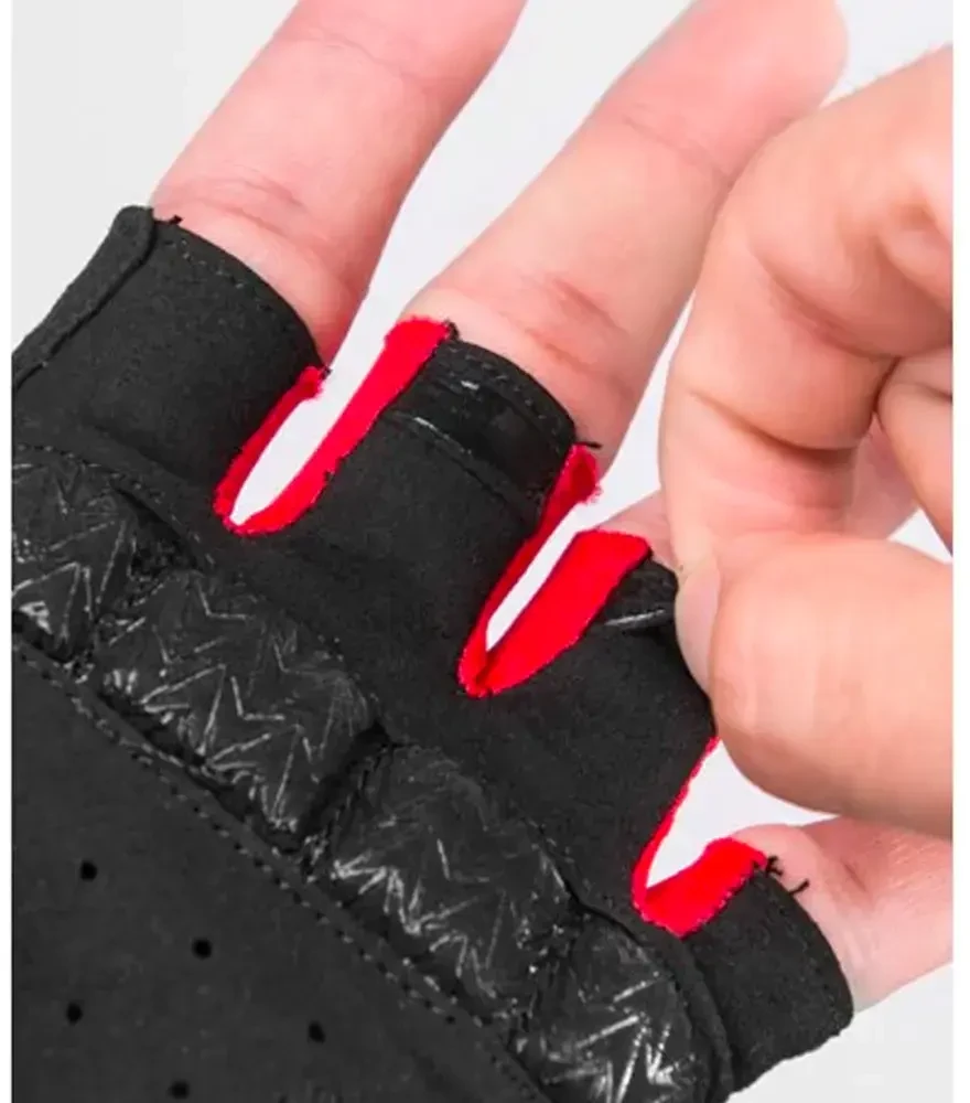 Rockbros S169BR XL dviratininko pirštinės su geliu – juodos spalvos ir raudonos spalvos