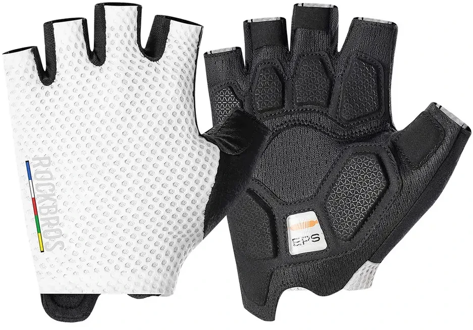 Rockbros TLS004 ROAD TO SKY Short Shock Absorbing Cycling Gloves S - Baltas