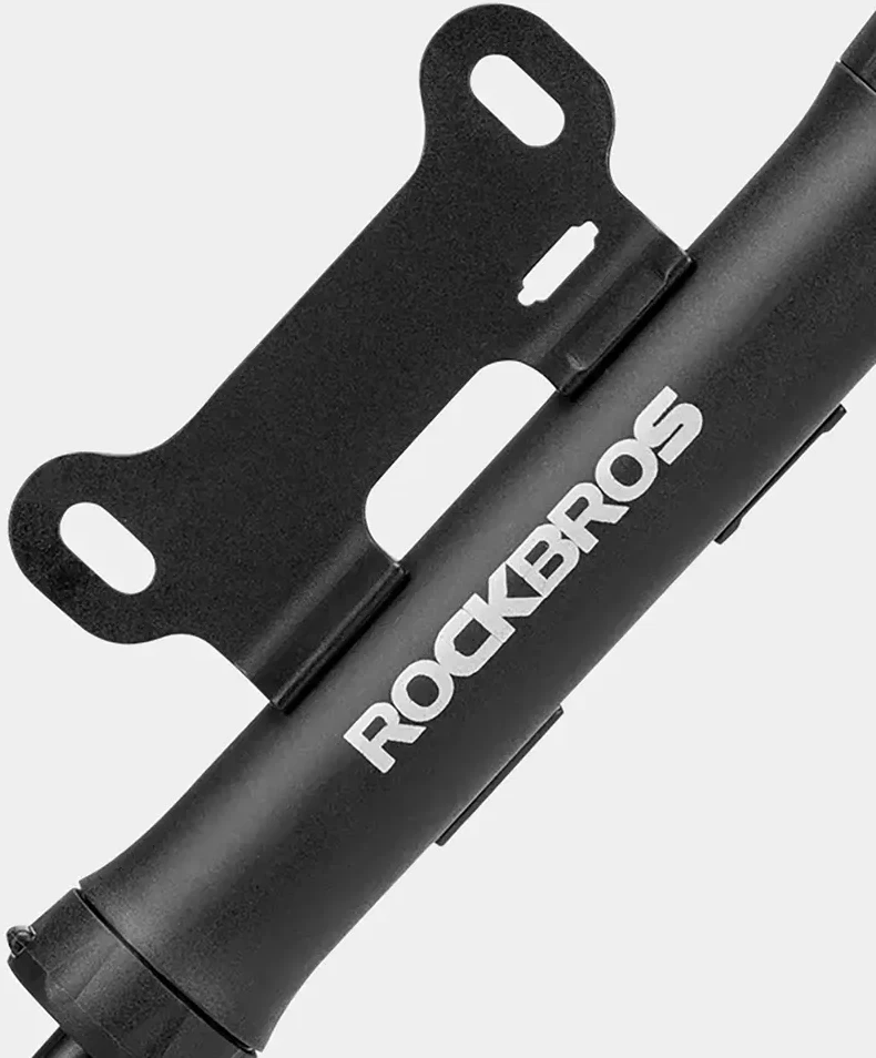 ROCKBROS TM-1701P 80 PSI Mini Bicycle Pump for Presta and Schrader Valves - Juodas