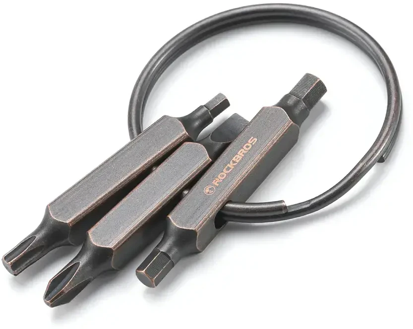 Rockbros VK-ARCO3 ROAD TO SKY Multitool 6-in-1 Keychain - Brown
