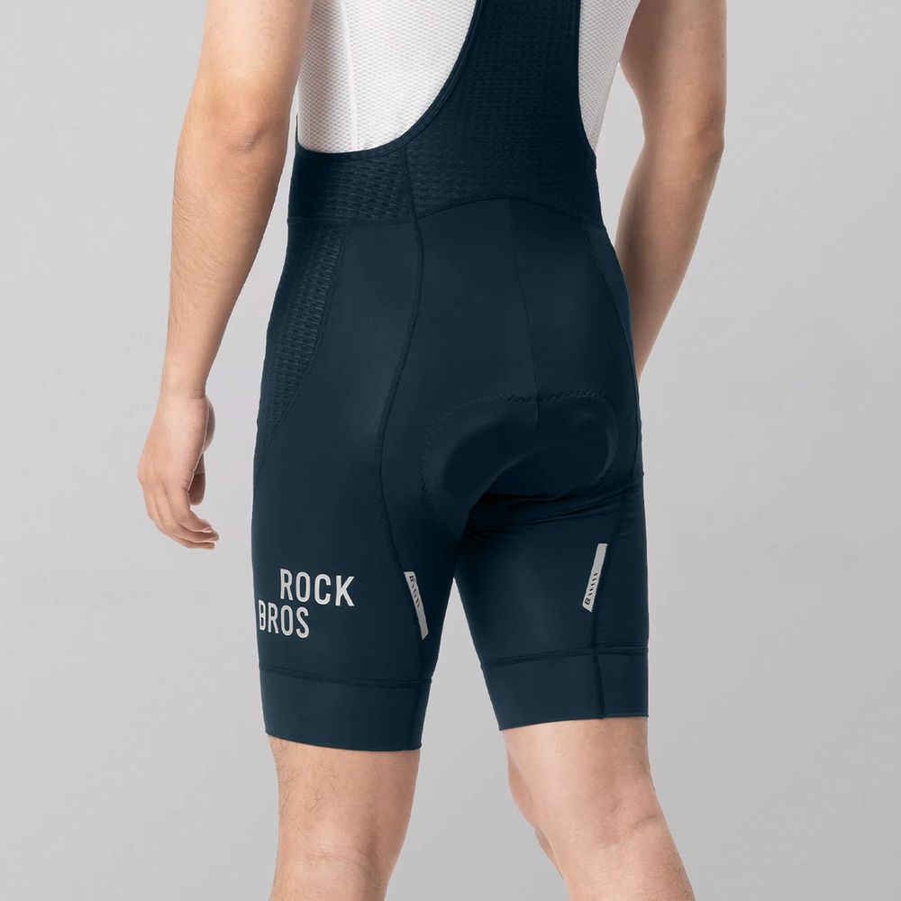 Rockbros YDDK009 Men's Cycling Bib Shorts with Pad Size XL - Dark Mėlyna