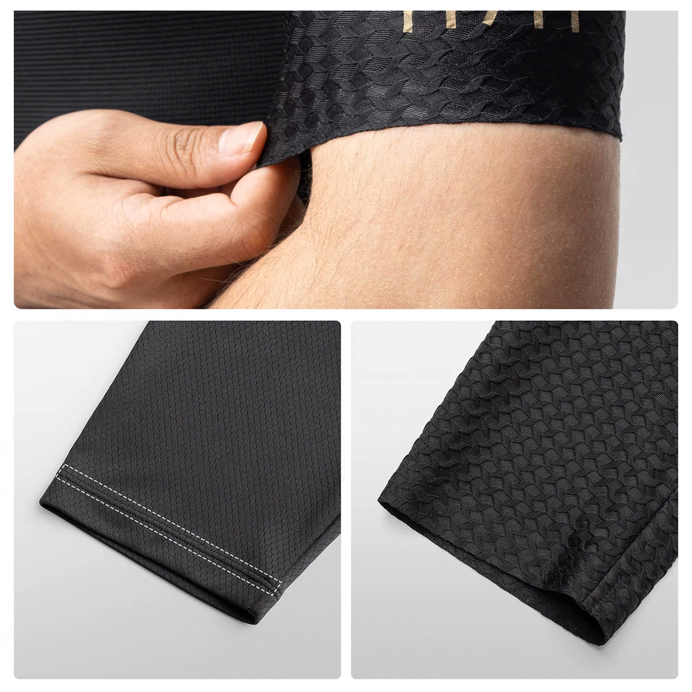 Rockbros YDDX011 Diamond trumpomis rankovėmis dviratininko marškinėliai, XL dydis - Juodas