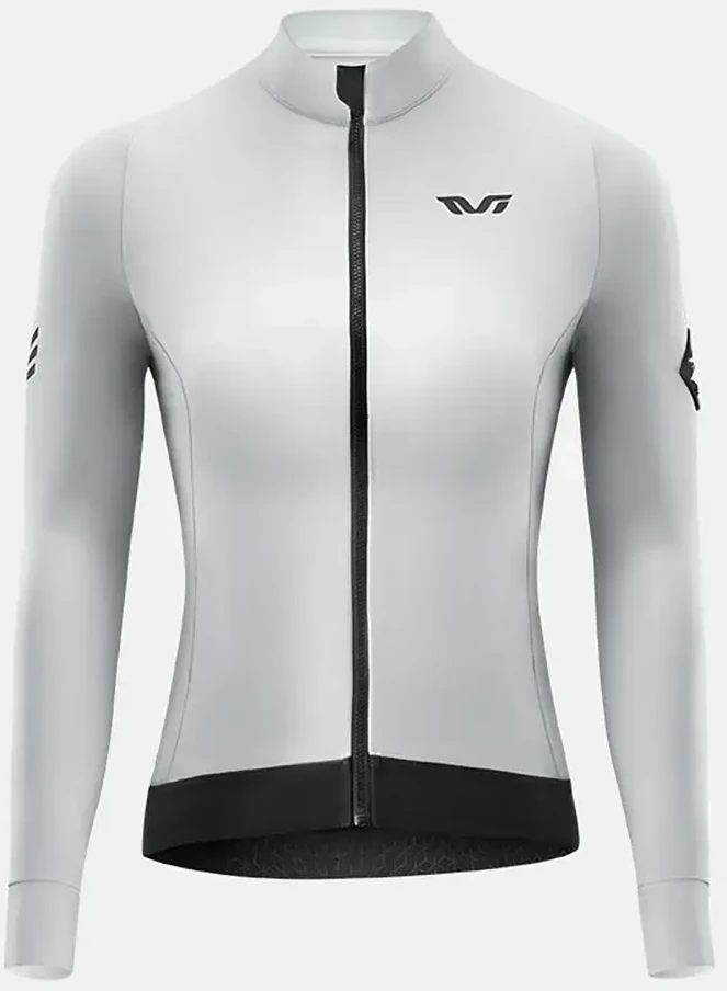 Rockbros YDWT006 TVI women's cycling jersey insulated autumn/winter L - baltas and pilka