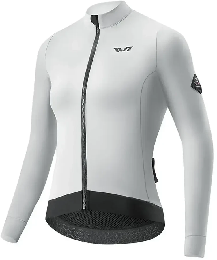 Rockbros YDWT006 TVI women's cycling jersey insulated autumn/winter L - baltas and pilka