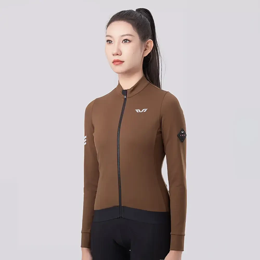 Rockbros YDWT006 TVI women's cycling jersey insulated autumn/winter L - ruda