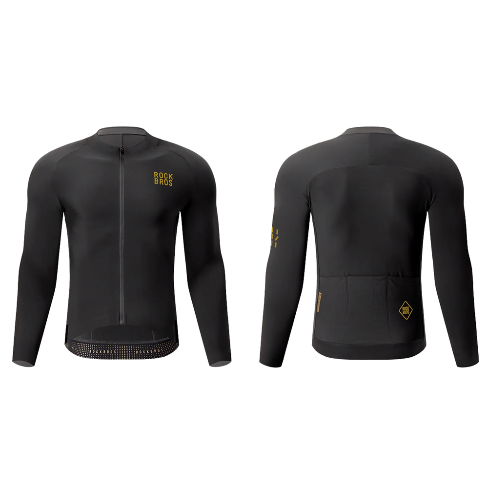 Rockbros YDWT020 Diamond cycling jersey spring/autumn/winter dydis L - juodas
