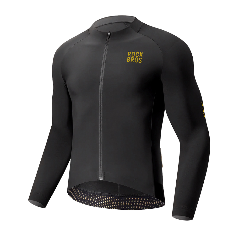 Rockbros YDWT020 Diamond cycling jersey spring/autumn/winter dydis L - juodas