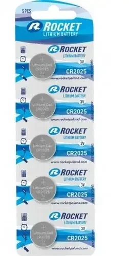 Rocket CR2025-5BB lizdinė pakuotė, 5 vnt.