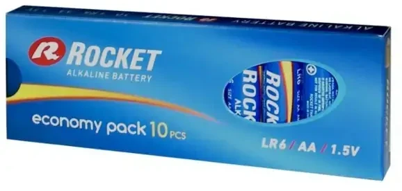 Rocket LR6-10BB (AA) ECO paketėlis su burbulinėmis pakuotėmis 10 vnt.