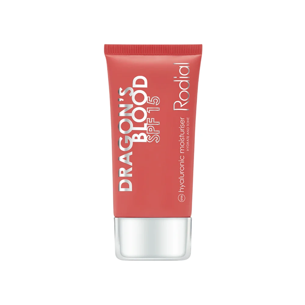 Rodial Dragons Blood Hyaluronic Moisturiser SPF 15 drėkinantis apsauginis veido kremas visų tipų odai, 50 ml