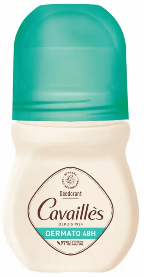 „Roge Cavailles Dermato Natural Ingredients“ 48 val. apsaugos dezodorantas rutulinis moterims, 50 ml