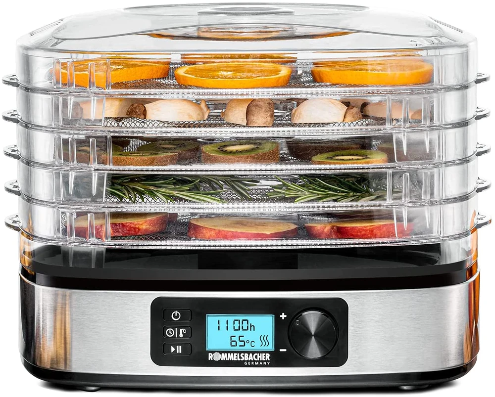 Rommelsbacher maisto džiovyklė 380 W su 5 padėklais, DA350