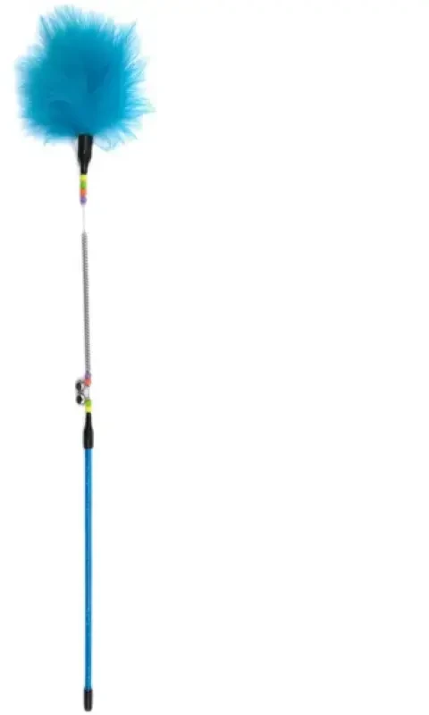 Gimborn GIMCAT žaislas katėms lazdelė su spyruokle,plunksnomis ir varpeliais, 46cm