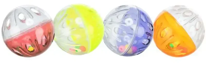 TRIXIE Barškančių kamuoliukų rinkinys, plastikas 4.5 cm, 4 vnt.