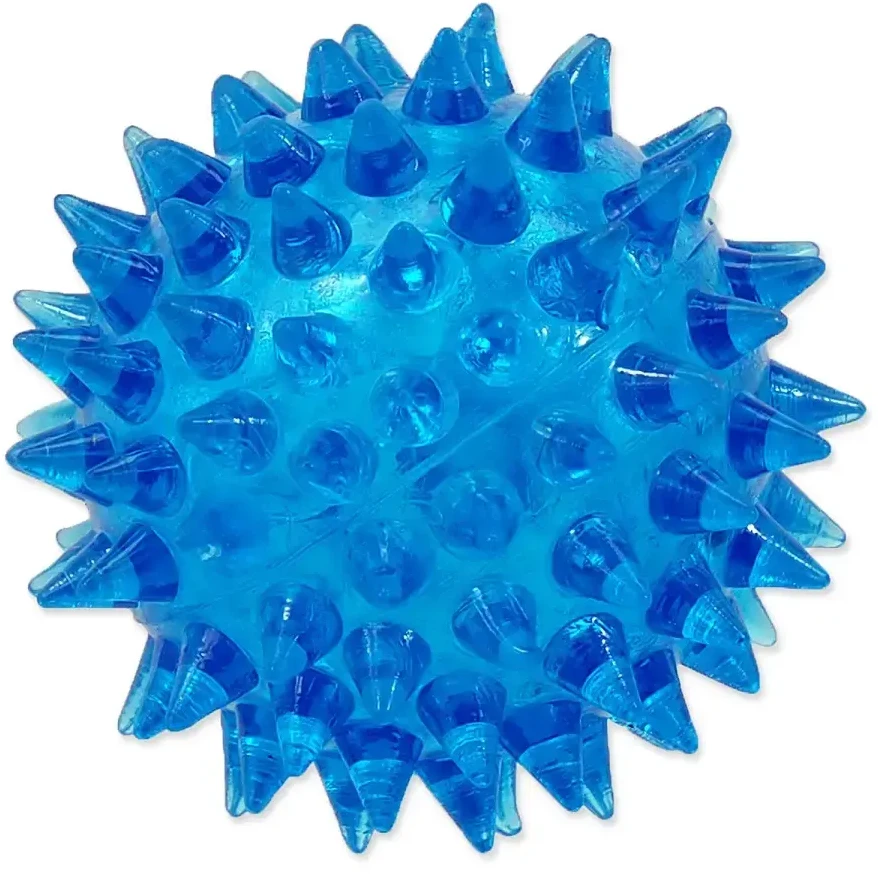Žaislas šunims - Placek žaislinis šunų fantazijos kamuoliukas švilpiantis mėlynas 5 cm