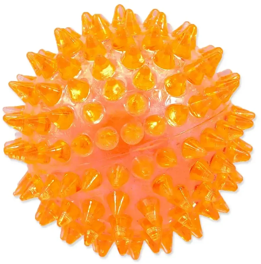 Žaislas šunims - Placek Žaislinis šunų fantazijos kamuoliukas švilpiantis oranžinis 6 cm