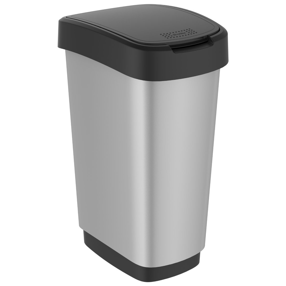 Rotho Twist metalizuota šiukšlių dėžė 25L