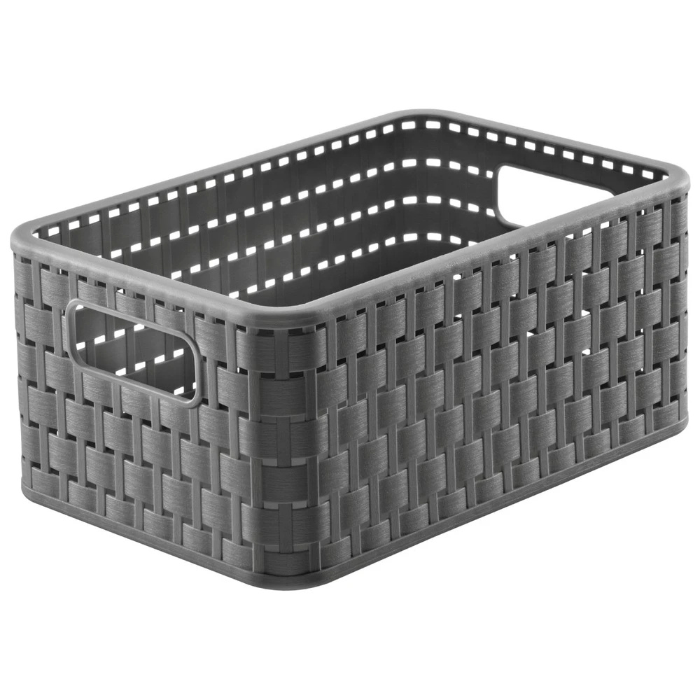 Daiktadėžė ROTHO, 6 l, pilka, 28×18,5×12,6 cm