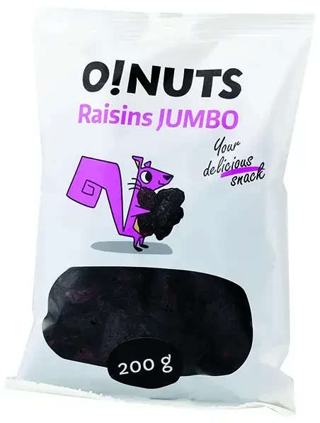 Uab Sanitex Razinos Jumbo O!NUTS, 200 g