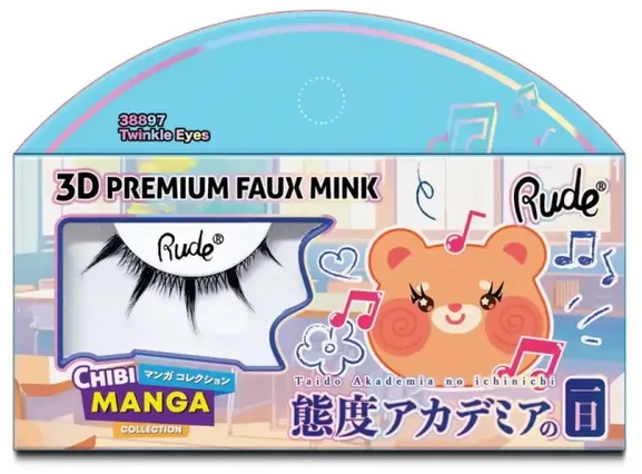 Rude Cosmetics Chibi Manga Faux Mink - Twinkle Eyes False Blakstienos