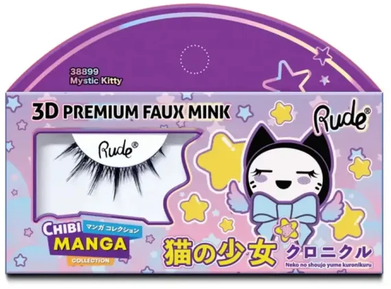 Rude Cosmetics Chibi Manga Faux Mink - Mystic Kitty False Blakstienos