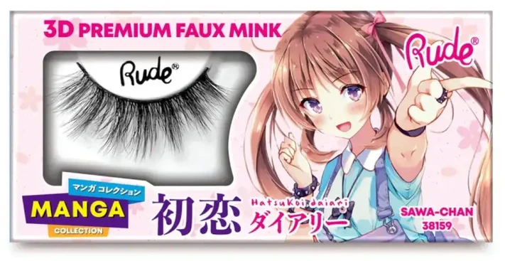 Rude Cosmetics Chibi Manga Faux Mink - Sawa-Chan False Blakstienos